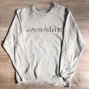 Norma Kamali / Gray Sweatshirt Sweater